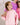 Embossed Girls Sweater - Baby Pink
